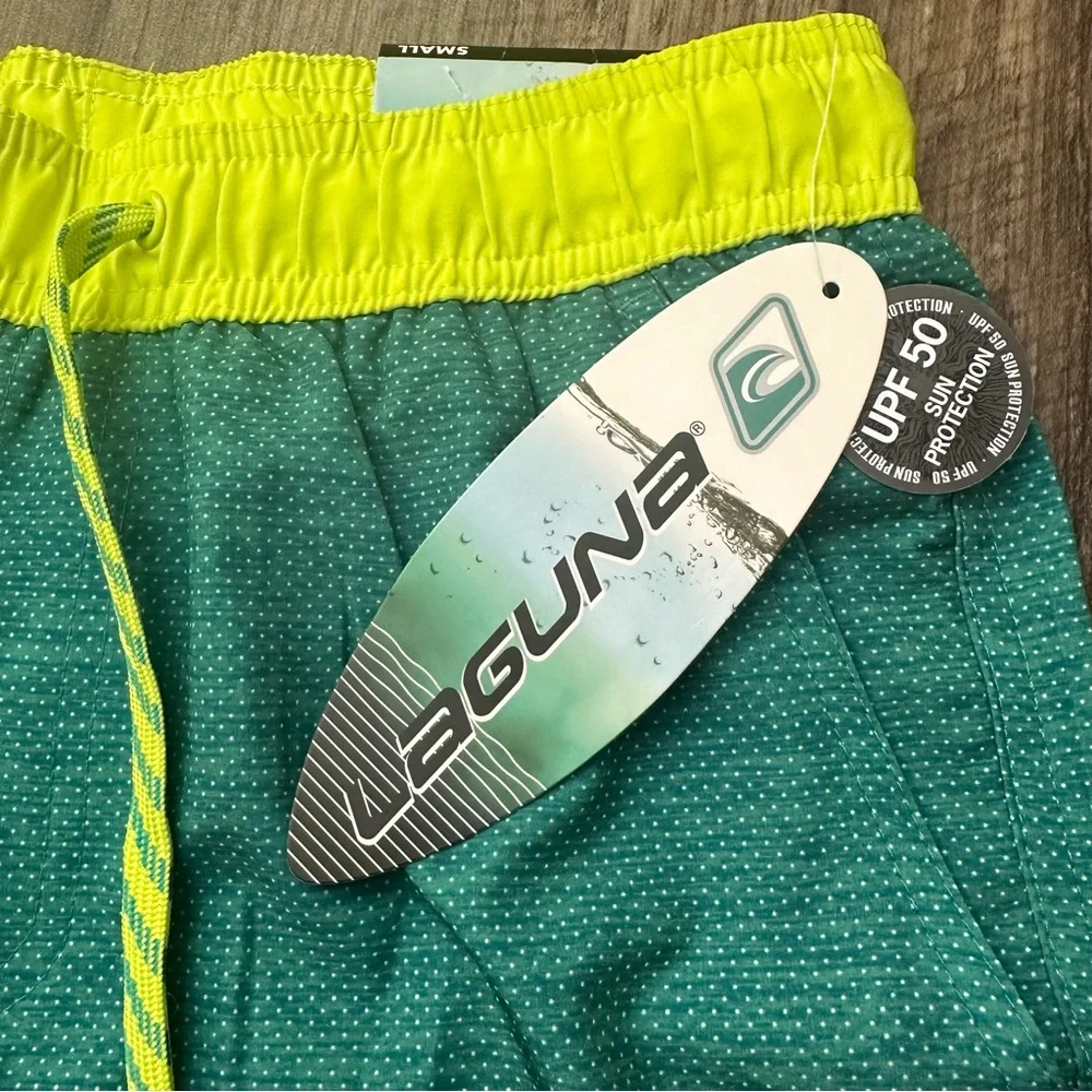 Laguna Swimtrunk Surf Shorts Lined UPF 50+ Size S Green
